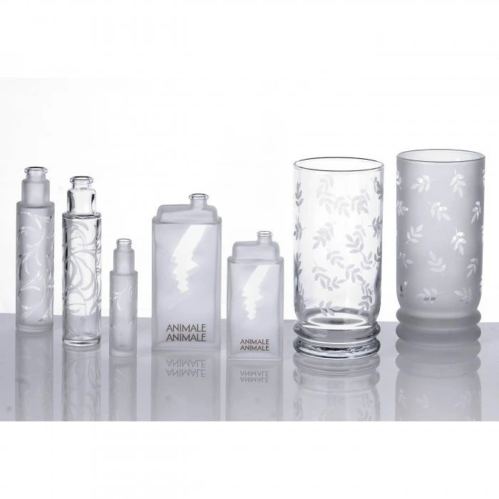 Clear Masking and Frosting to create drop-out effects on the frosted glass