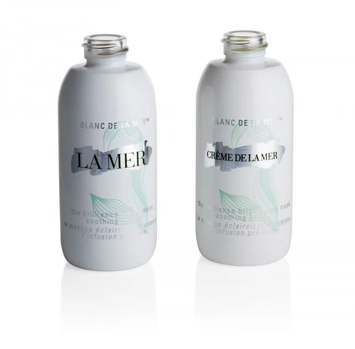 White Glossy Spray with three color Screen Prints and silver Hot Stamping