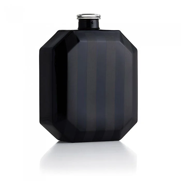 Black Glossy Spray with Pad-Printed Satin Stripes