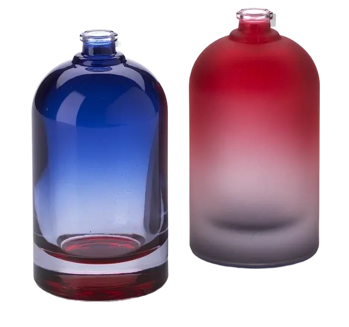 blue and red container with gradient color